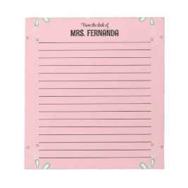 Süßes rosa Lehrer-Notizpapier Von  Notizblock