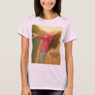 Süßes rosa Mädchen T-Shirt. T-Shirt