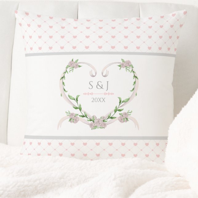 Süßes Rosa Romantischer Valentinstag Kissen (The sweetest personalized gift for a romantice Valentine's Day )