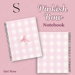 süßes rosa Schleifen-Notizbuch mit Herz Notizbuch