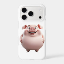 Süßes Rosa-Schwein-iPhone-17-Pro-Case