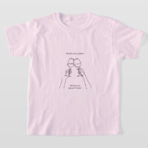 Süßes rosa T-Shirt | Weibliches ästhetisches Shirt