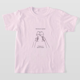 Süßes rosa T-Shirt | Weibliches ästhetisches Shirt
