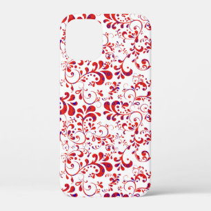 Süßes rot-weißes Blumenmuster Case-Mate iPhone Hülle
