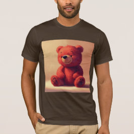 „Süßes rotes Teddybär-T-Shirt für Männer“ T-Shirt