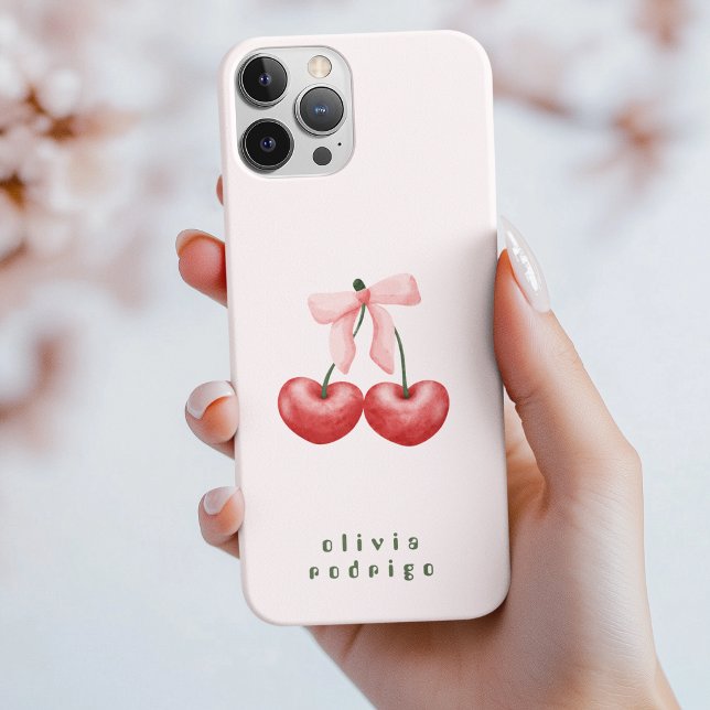 Süßes rotes und rosa Kirschherz-Schleifchen  Case-Mate iPhone Hülle (Von Creator hochgeladen)