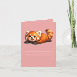 Süßes Rotpanda-Design zum Entspannen im Kawaii-Sti Einladung