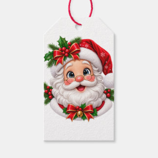 Süßes Santa-Gesicht Geschenkanhänger