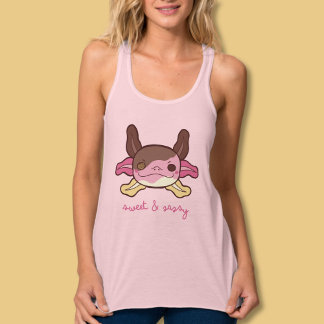 Süßes & Sassy Axolotl Neapolitanes Ice Creme Tank Top