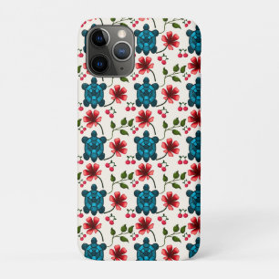 Süßes Schildkröten-Blumenmuster   Case-Mate iPhone Hülle