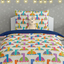 Süßes Schildkrötenmuster auf Creme