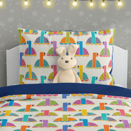 Süßes Schildkrötenmuster auf Creme Kissenbezug