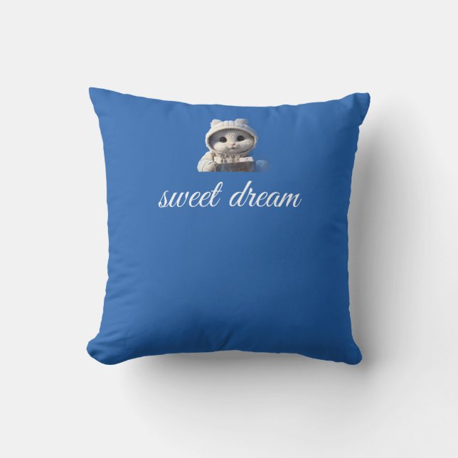 Süßes Schlafdesign mit Bär Kissen (Vorderseite)