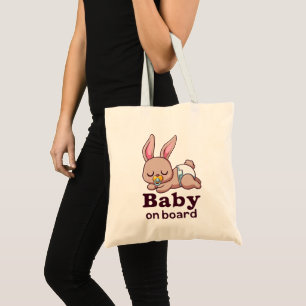 Süßes schlafendes Babyäffchen "Baby an Bord" Auto Tragetasche