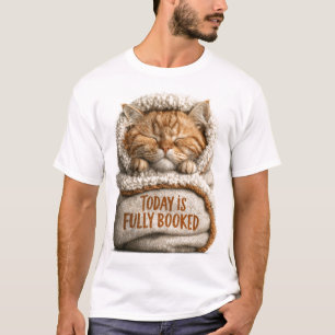 Süßes schlafendes Ingwer-Kätzchen in Decke gewicke T-Shirt