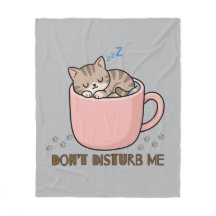 Süßes schlafendes Kätzchen in Teetasse Babydecke