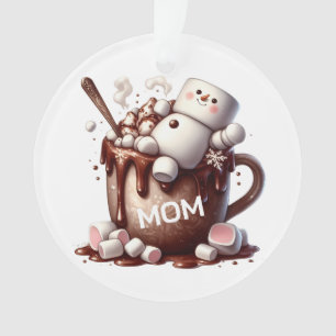 Süßes Schneemann-Kakao-Design  Ornament
