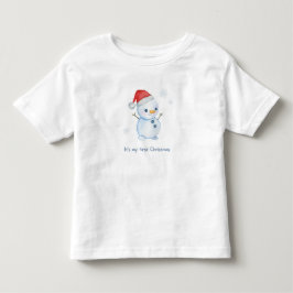 Süßes-Schneemann-T-Shirt für Kleinkinder – Winterf Kleinkind T-shirt