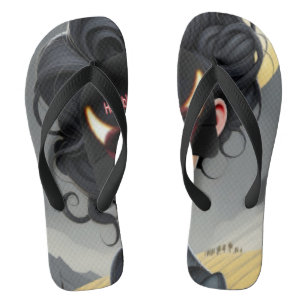 Süßes schreckliches Mädchen  Flip Flops