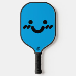Süßes schüchternes Gesicht Blau Pickleball Schläger