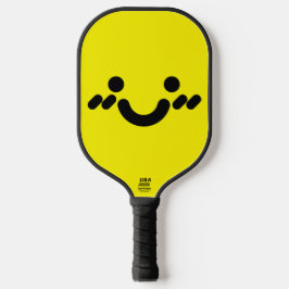 Süßes schüchternes Gesicht Gelb Pickleball Schläger