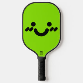 Süßes schüchternes Gesicht Grün Pickleball Schläger