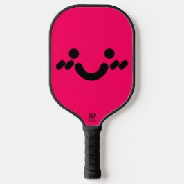 Süßes schüchternes Gesicht Rosa Pickleball Schläger