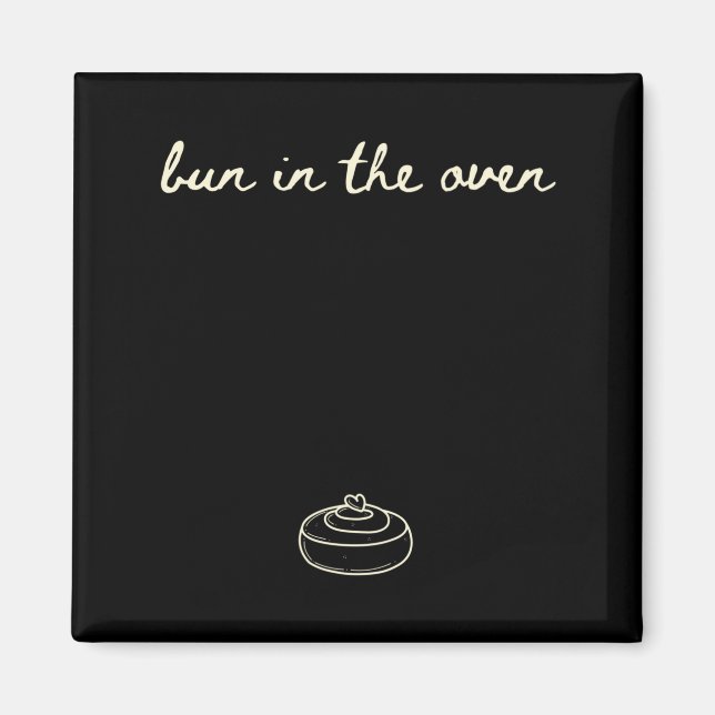 Süßes Schwangerschafts-Outfit für die Verkündung,  Magnet (Vorne)