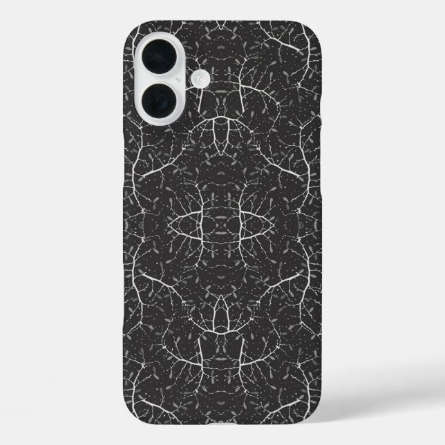 Süßes Schwarz-Weiß-Baum-Muster Case-Mate iPhone Hülle (Rückseite)