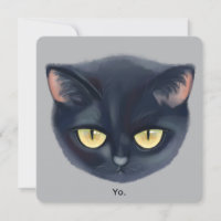 Süßes schwarzes Katzen-Gesicht