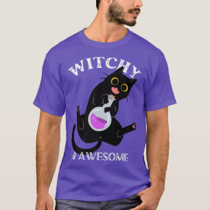 Süßes Schwarzes-Katzen-Shirt, Schwarze-Katze-Freun T-Shirt