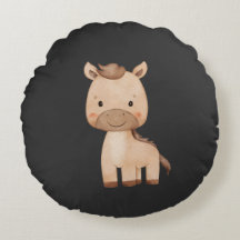 Süßes schwarzes Pferd