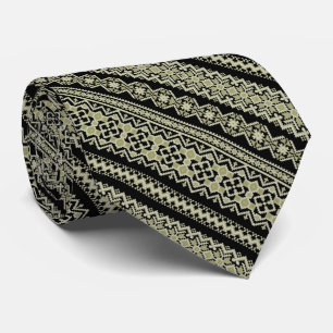 Süßes schwarzes ukrainisches Oliven-Ornament-Hinte Krawatte