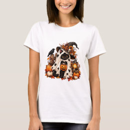 Süßes Schwarzkatzen-Kürbis-Halloween-T-Shirt T-Shirt