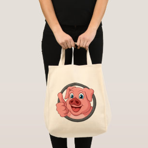 Süßes Schwein Geschenk Bauernfrau Land Farm Mädche Tragetasche