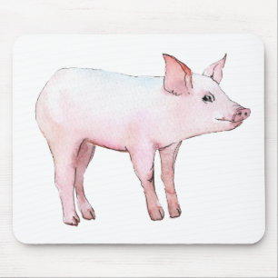 Süßes Schwein Geschenk Bauernfrau Landmädchen Mousepad