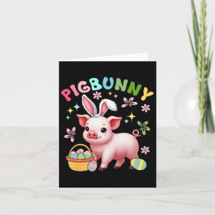 Süßes Schweinchen Cosplay Hase Ostereier Jagd Oste Karte