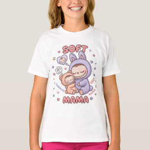 Süßes Sci-Fi-Mama-und-Baby-Astronauten-Design T-Shirt