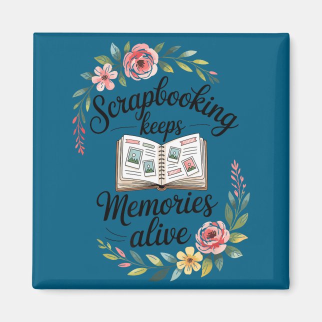 Süßes Scrapbooking  Magnet (Vorne)