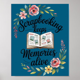 Süßes Scrapbooking Poster