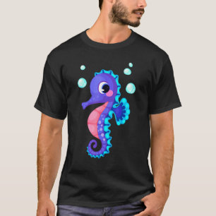 Süßes Seepferd Seepferdchen Vintage Design Seepfer T-Shirt