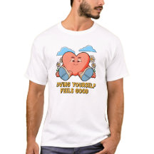 Süßes Selbstliebe-Herz-T-Shirt | Sich selbst liebe