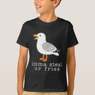 Süßes Shirt, ich klaue deine Pommes Möwe T-Shirt
