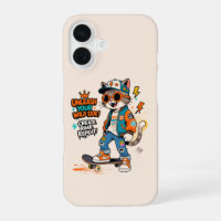 Süßes Skateboard-Katze Graffiti Streetwear Cartoon