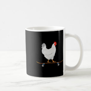 Süßes Skateboarding-Huhn Lustiges Skateboard-Huhn Kaffeetasse