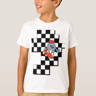 Süßes Skater-Girl-Kinder-T-Shirt – Spielend und co T-Shirt