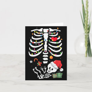 Süßes Skelett Baby Weihnachten Schwangerschaft Mam Karte