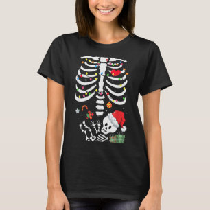Süßes Skelett-Baby Weihnachten Schwangerschaft Mom T-Shirt