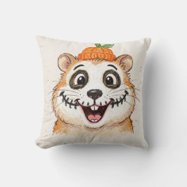 Süßes Skelett-Gesichtsbemalung Hamster Halloween F Kissen