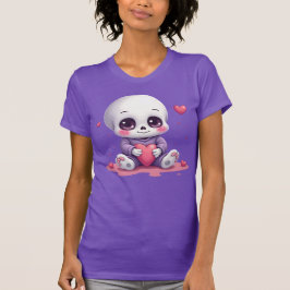 Süßes Skelett mit Herz T-Shirt